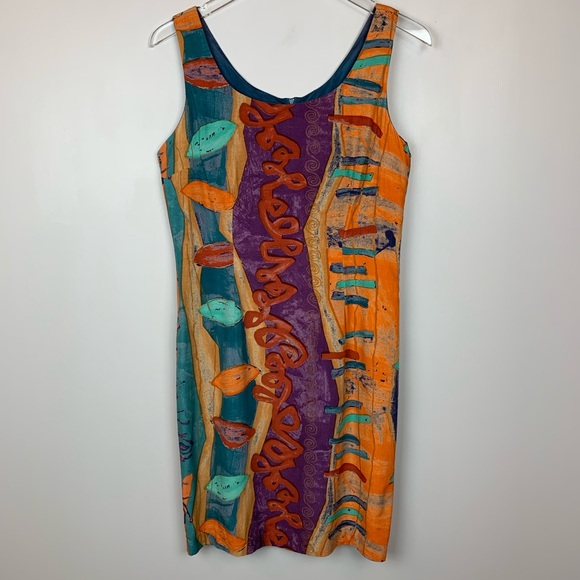 Rabbit Rabbit Rabbit multi color shift dress 10P - Picture 1 of 7